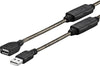 Usb 2.0 Forlængerkabel A-A Han-Hun 10M