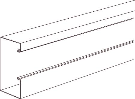 Kanaldel Wgx-S U170X72 2,5M R9010/60 - Billigelogvvs.dk - 
