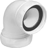 Vinkelkobling M/Oml. Hvid 90Gr 32X1 1/2