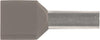Iso. Twin-Terminalrør 2X4Mm² L12 Grå