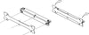 Skabsskinne Samlebeslag, 1,5M