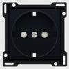 Afdæk. Schuko Stikk Black Coat